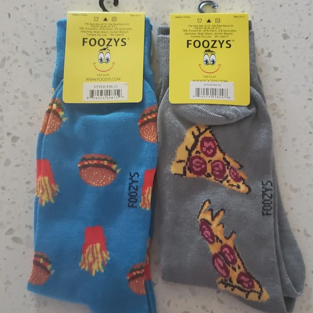 Foozys Novelty Socks New With Tags